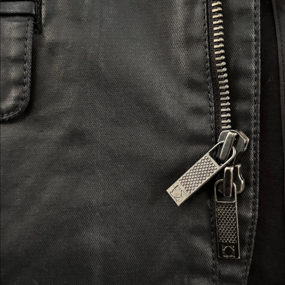 Kenneth Cole Reaction Men's Black Zip Jacket Blazer Mock Neck Sz Small Waxed - Picture 5 of 9